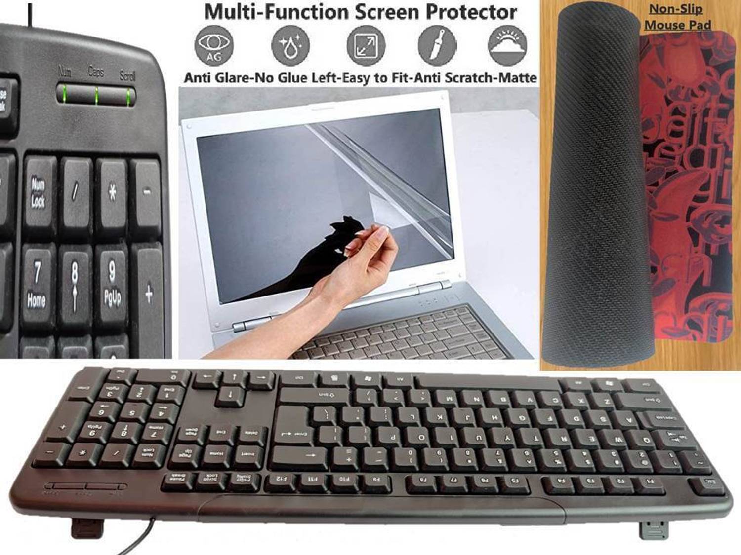 ANJO Keyboard, Mouse, Pad, Hub Combo Set - Image 2