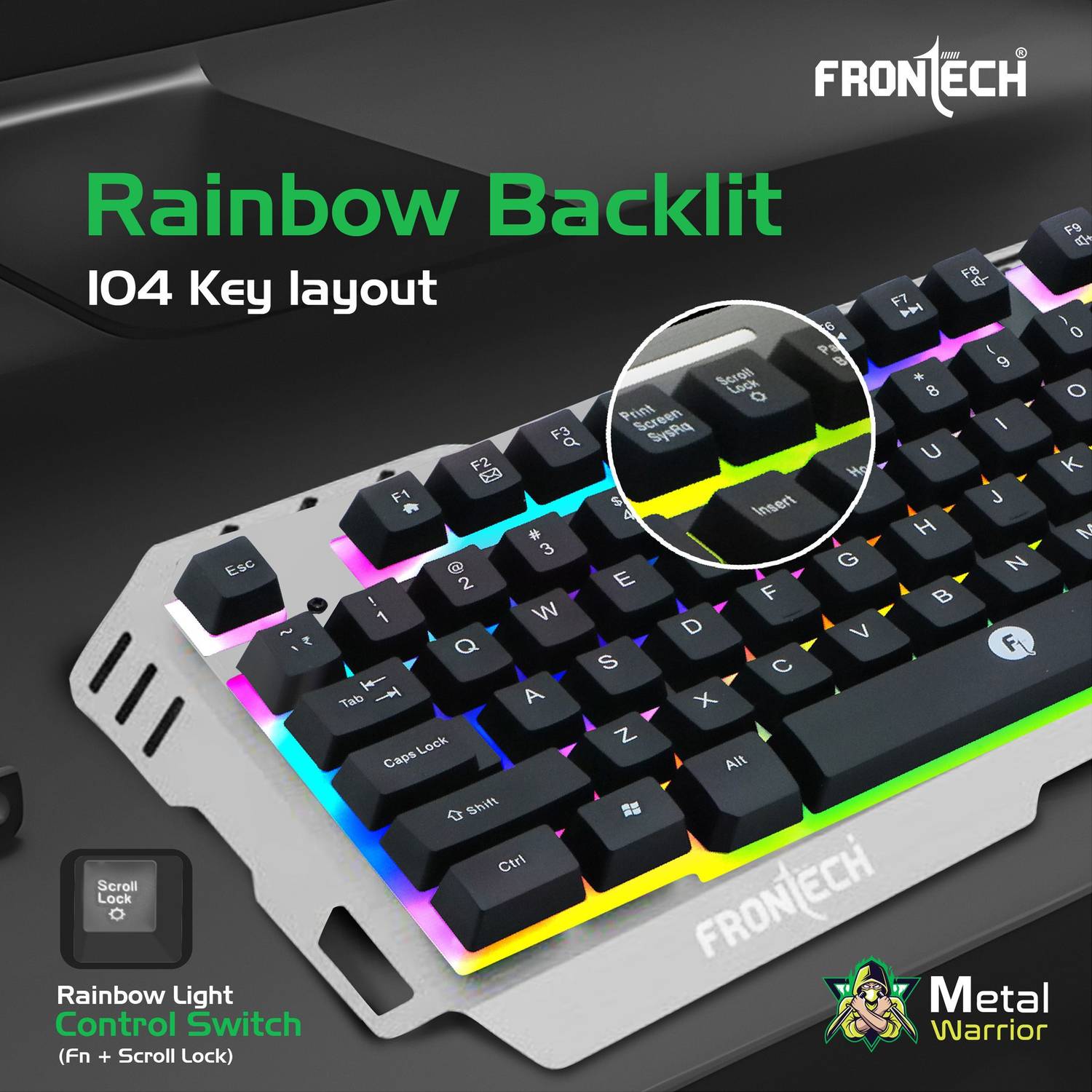 Frontech Metal Warrior Gaming Combo - Image 3