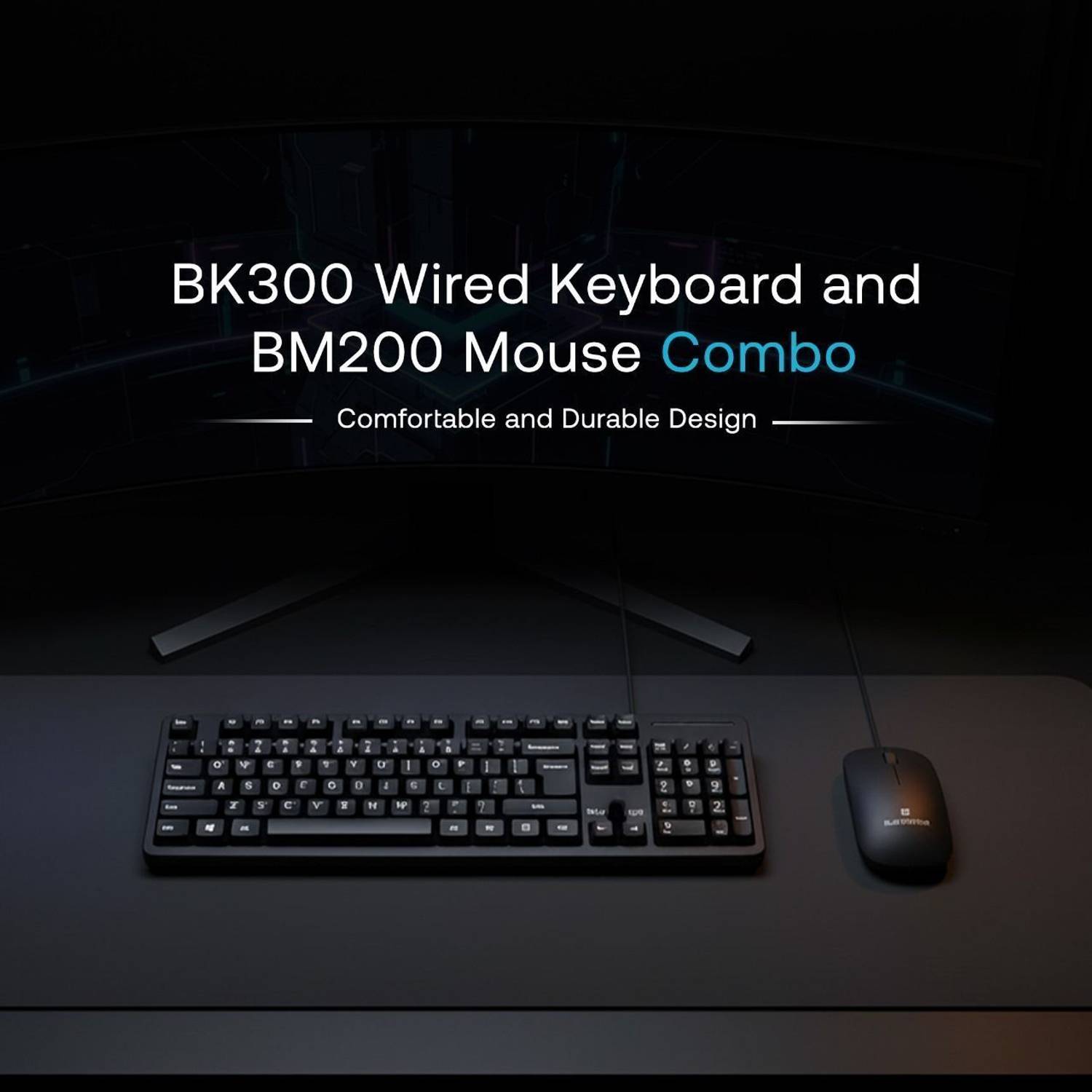 Blue Feather BK200 USB wired 104 Stylish Softkeys Keyboard & 1200