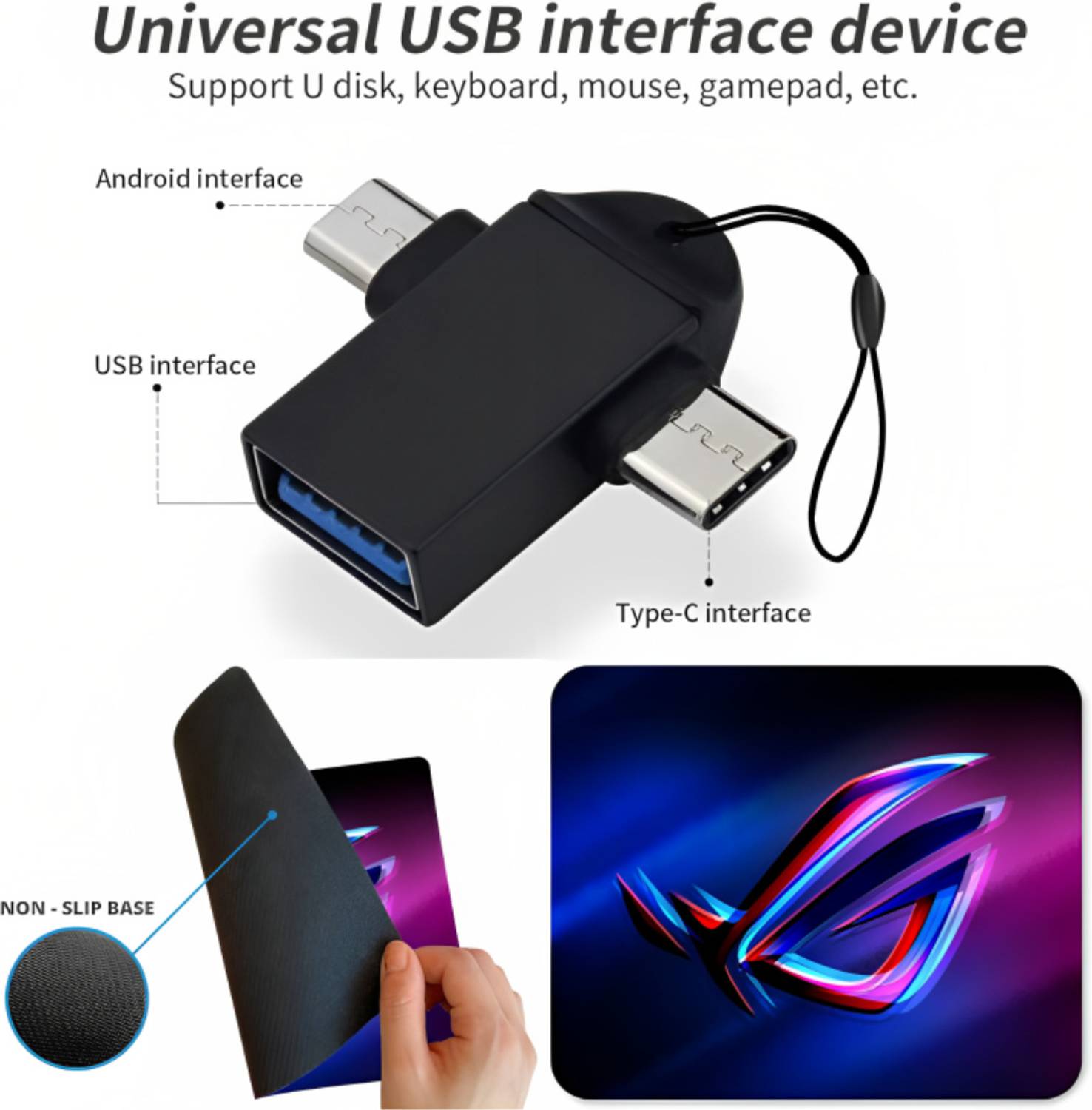 Henture Prodot Keyboard, Mouse, USB Hub Combo - Image 5