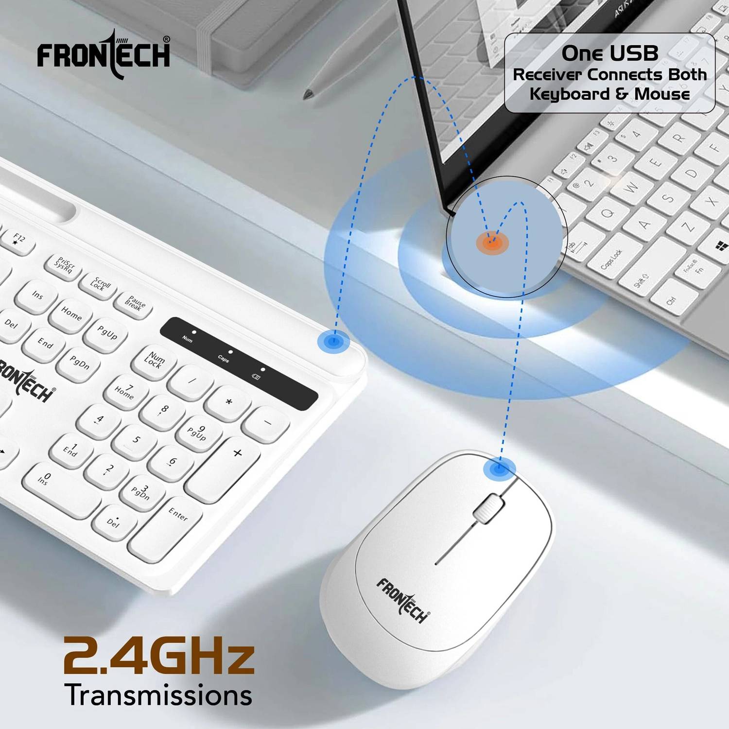 Frontech 2.4Ghz Wireless Keyboard and Mouse Combo - Image 5