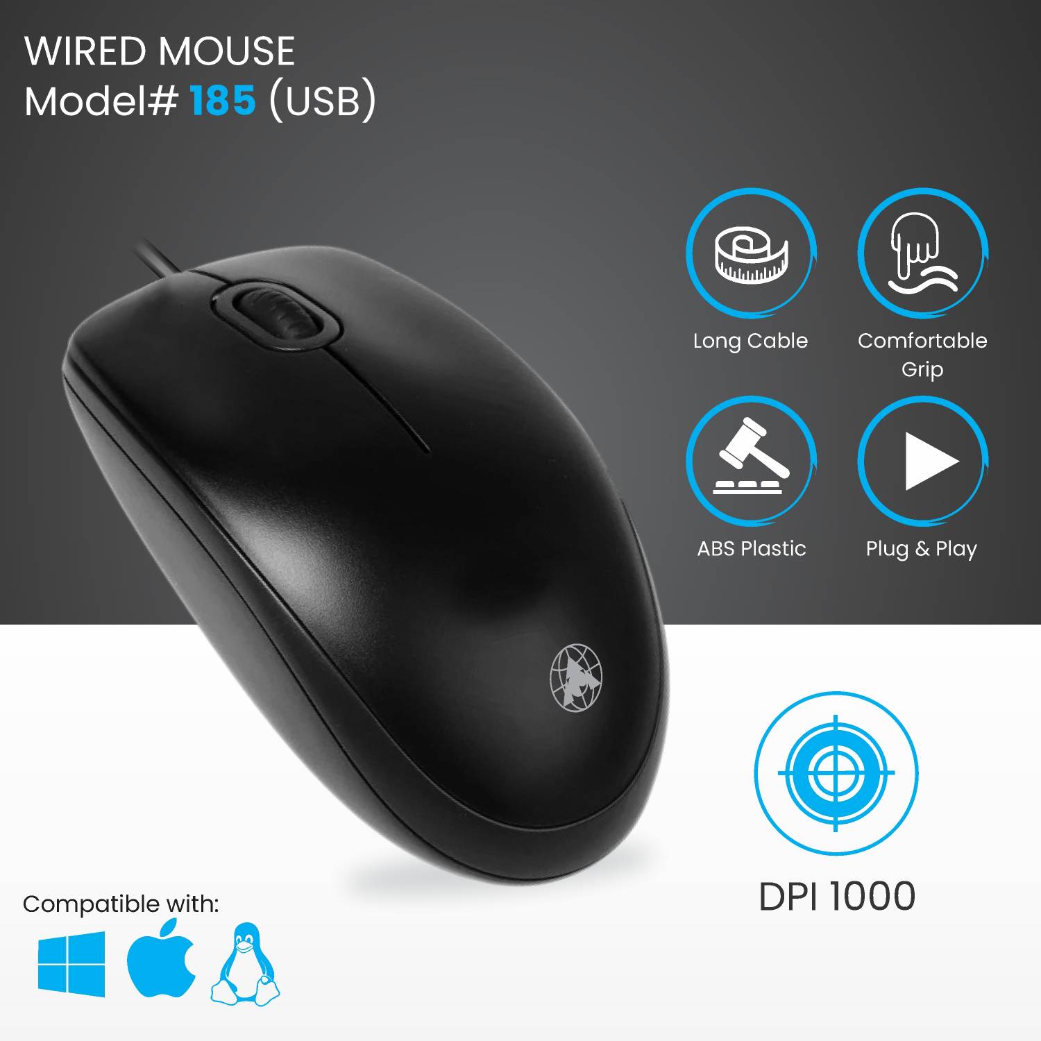 PRODOT 247 Floated Key Keyboard & 185 Mouse Combo Pack of 5 - Image 2