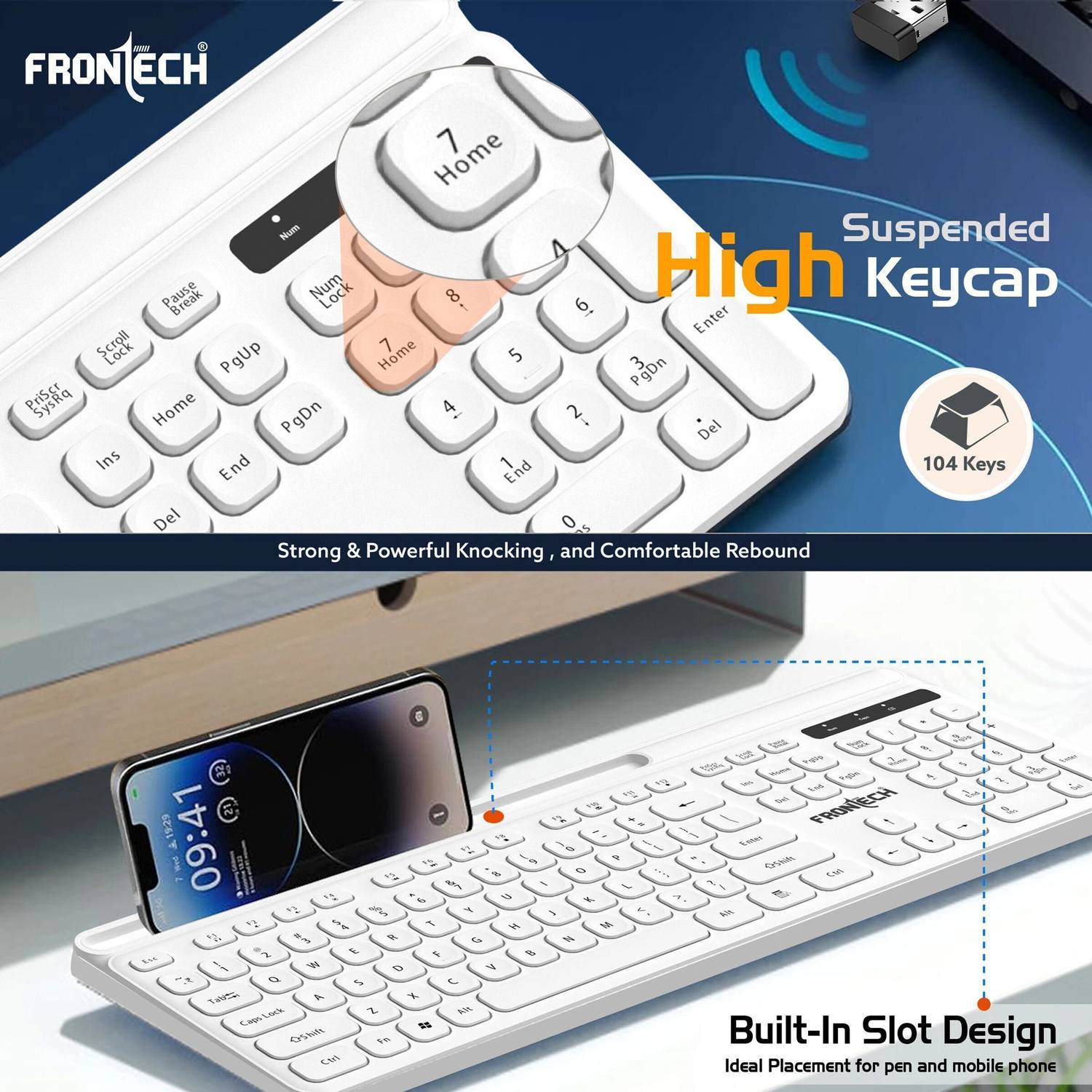 Frontech 2.4Ghz Wireless Keyboard and Mouse Combo - Image 4