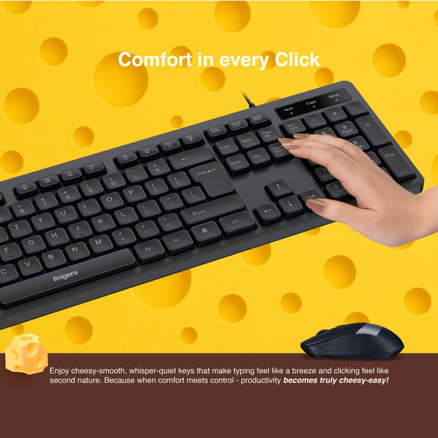 Image of FINGERS CheesyDuo-D3 With Mouse Combo Set