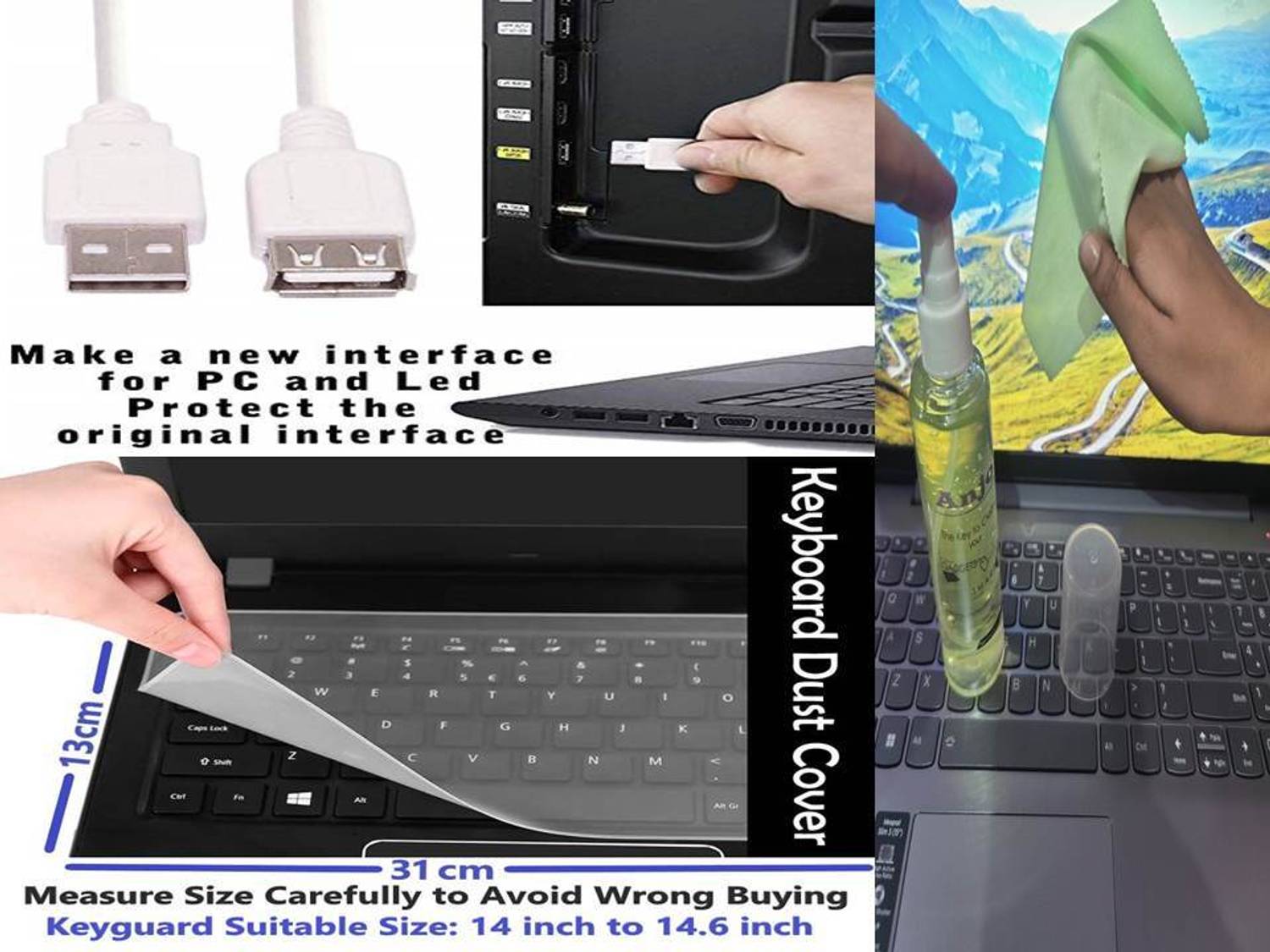 ANJO Keyboard, Mouse, Pad, Hub Combo Set - Image 5