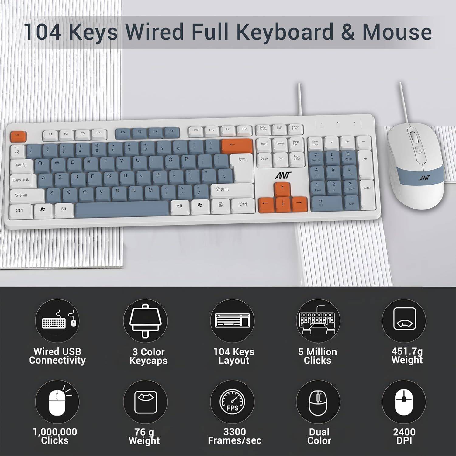Ant Master 20 Wired USB Keyboard - Image 2