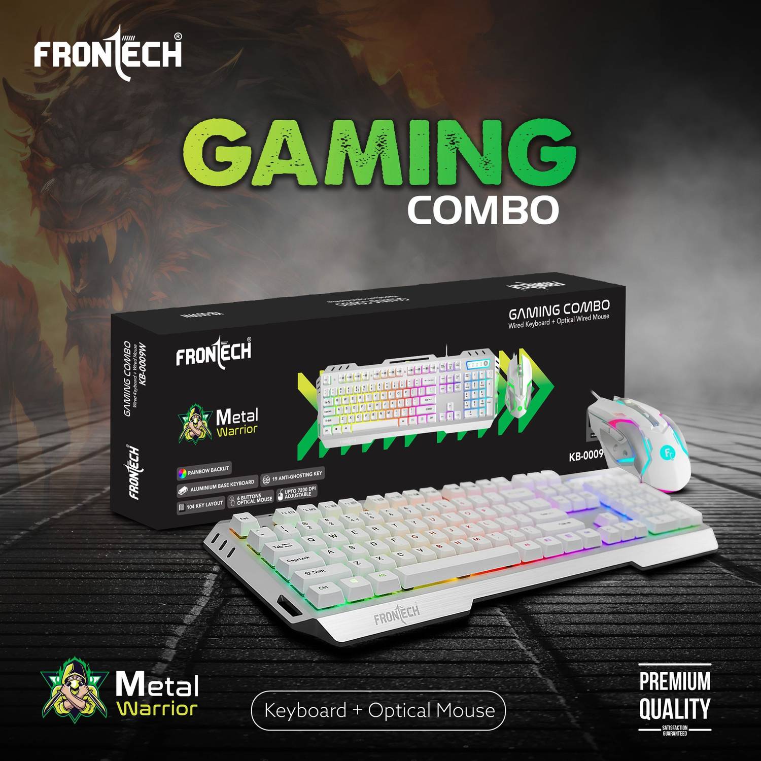 Frontech Metal Warrior Gaming Combo - Image 2