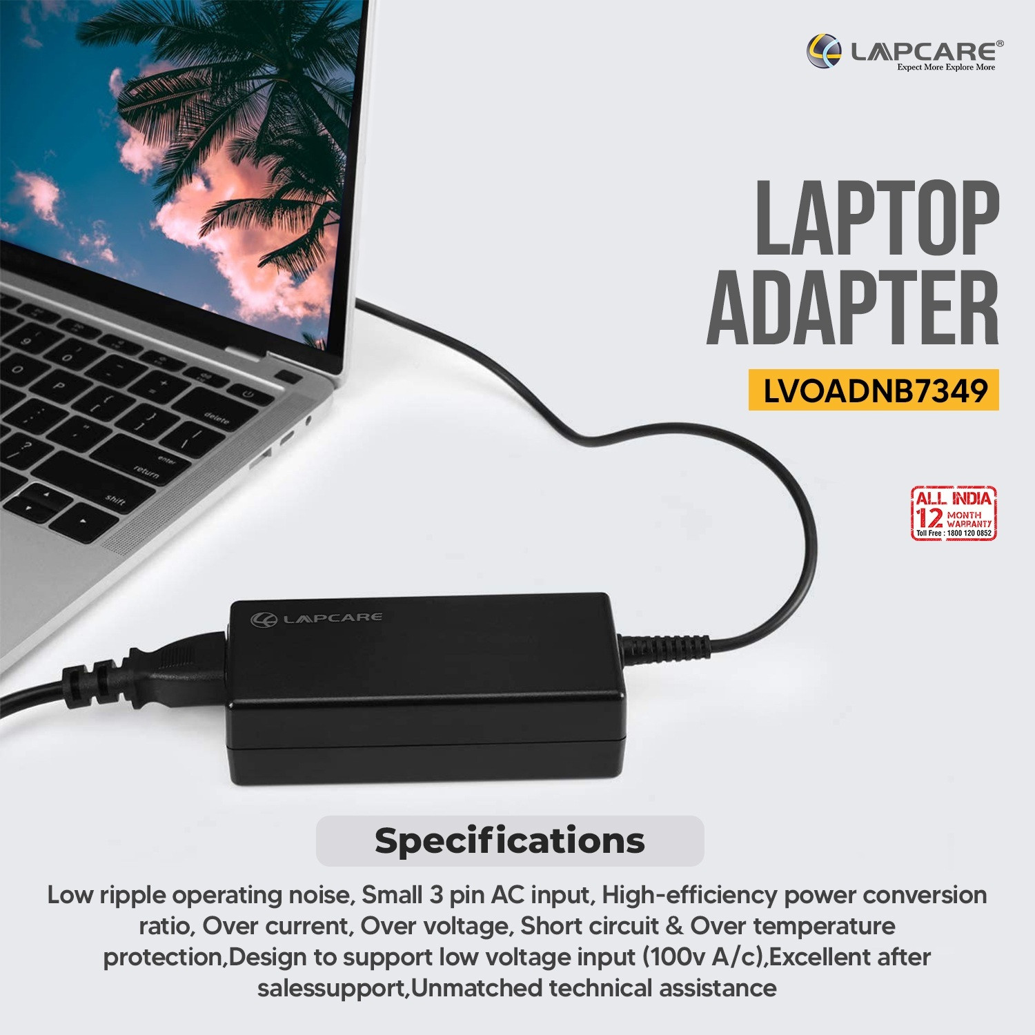 Image of LAPCARE LVOADNB7349 135 W Adapter