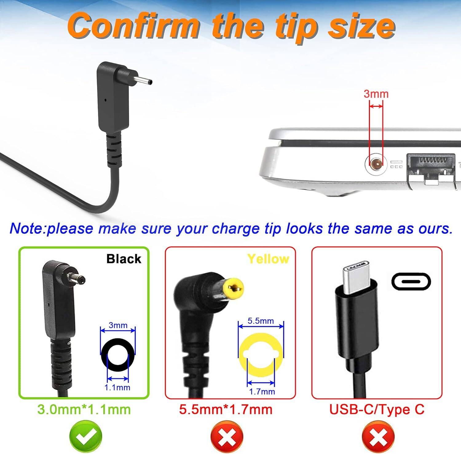 Regatech Aspire A515-56 Laptop Charger 65W 19V 3.42A - Image 5