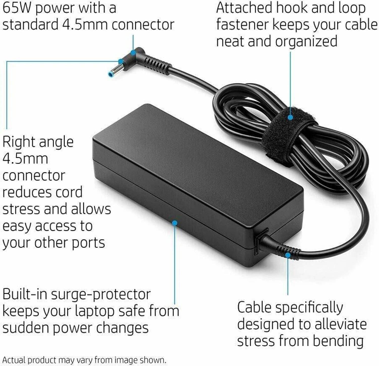 HP 65W Laptop Charger 19.5V 3.33A Blue - Image 3