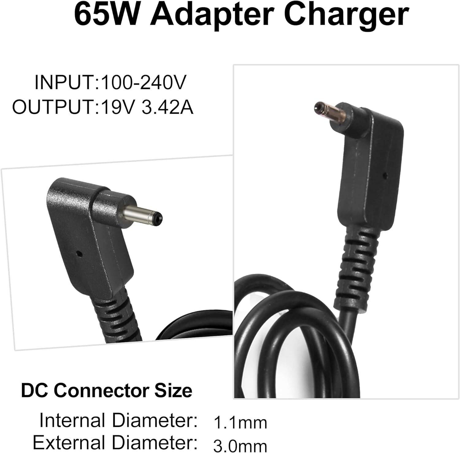 Regatech Aspire A515-56 Laptop Charger 65W 19V 3.42A - Image 3