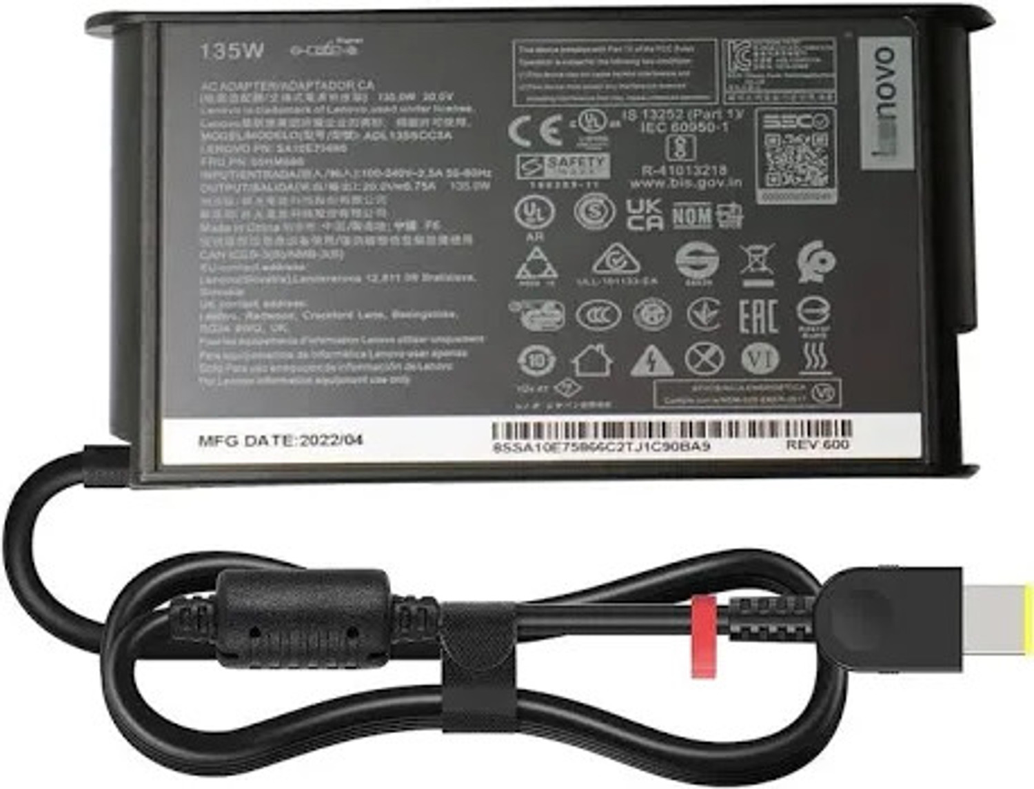 Image of PROFACT POWER 135W USB Silm Charger for Lenovo Thinkpad X1 Extreme 135 W Adapter