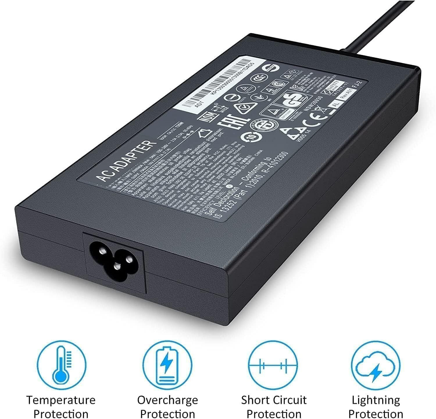 Image of R&I 135W Replacement Laptop AC Charger Power Adapter Compatible with Acer Nitro5 135 W Adapter