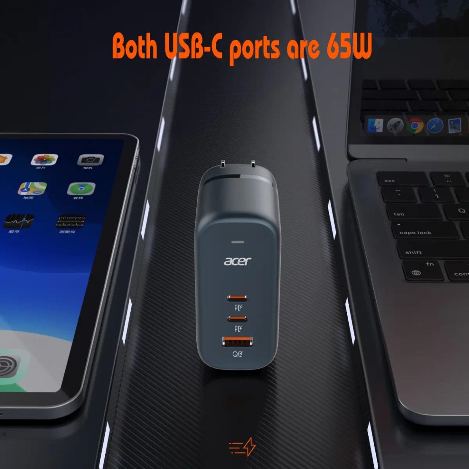 Image of Acer PowerMax 65W GaN USB Charger 65 W Adapter