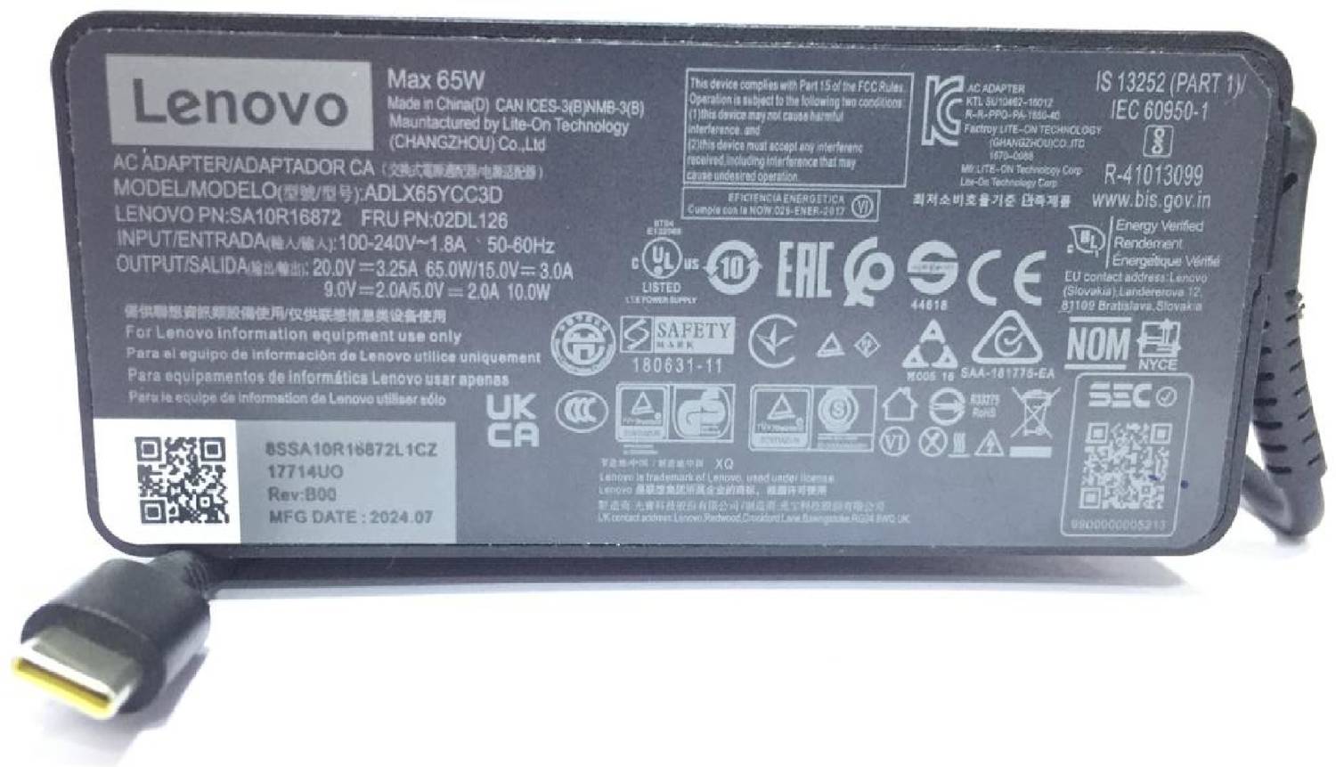 Lenovo Laptop Charger For ThinkPad T590 (20N4), T14s Gen 1 (20T0