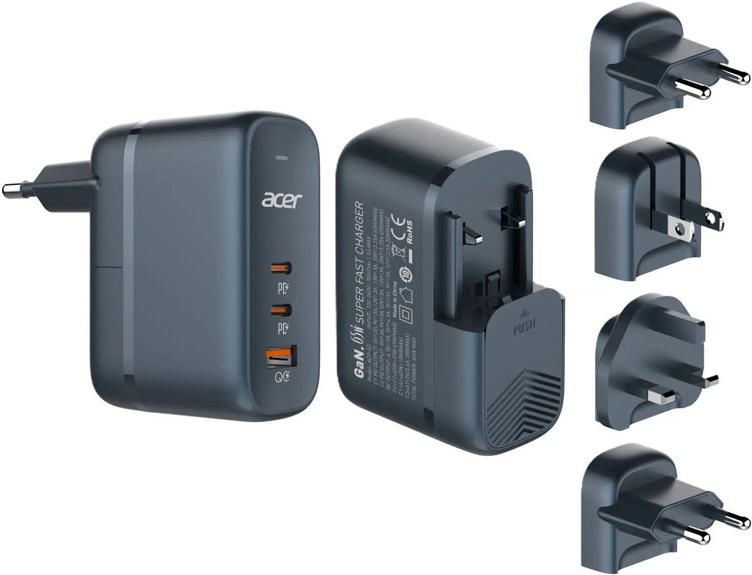 Image of Acer PowerMax 65W GaN USB Charger 65 W Adapter