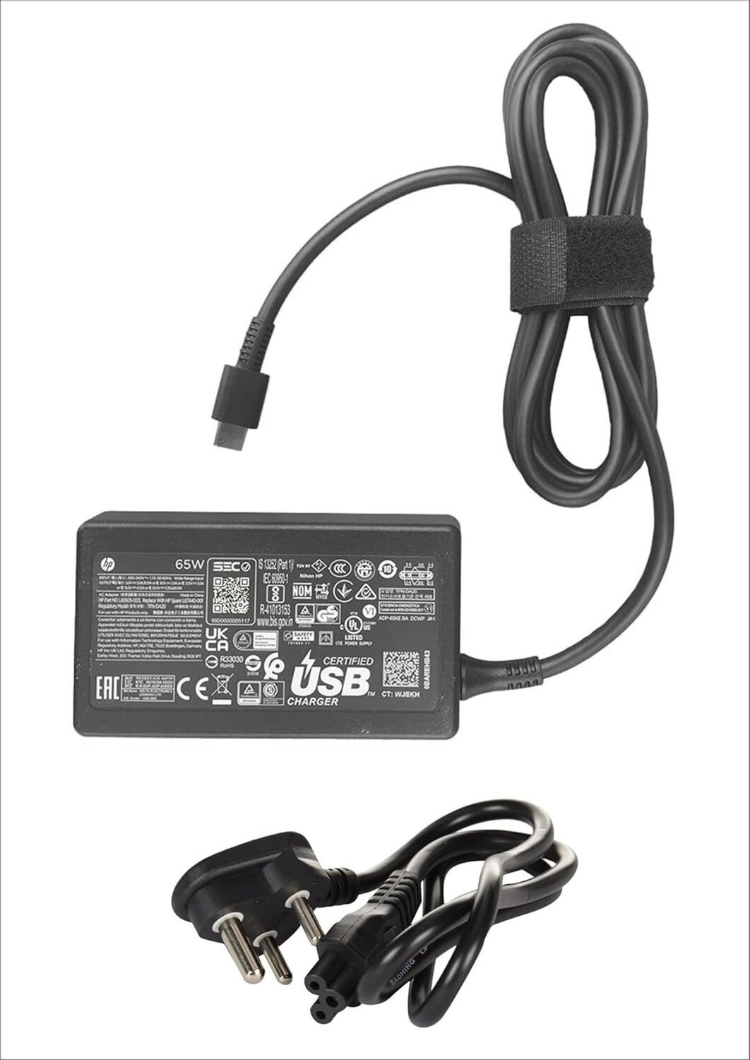 Image of HP 65 Watt Type-C Laptop Power Adapter for Spectre X360 13 / Spectre X2 65 W Adapter