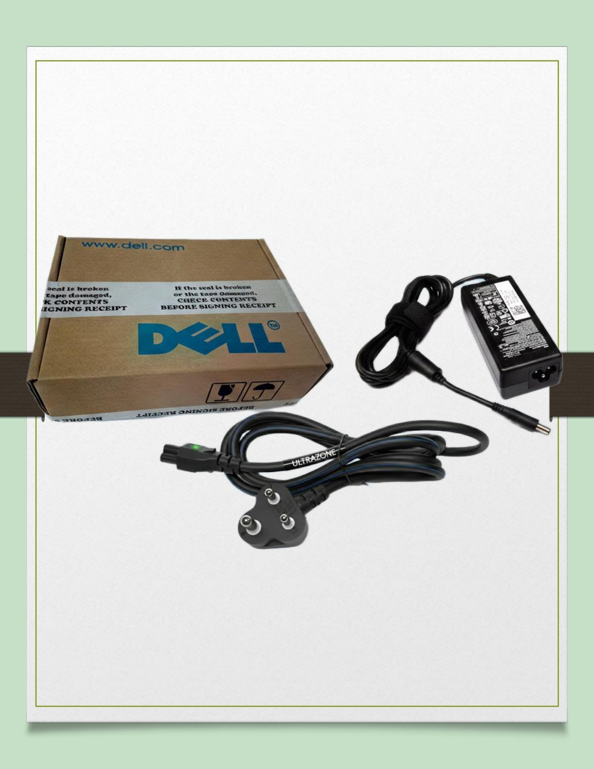 Image of DELL Original Laptop Adaptor for Latitude 3410, 3510, 3520, 3320, 3420, 65 W Adapter