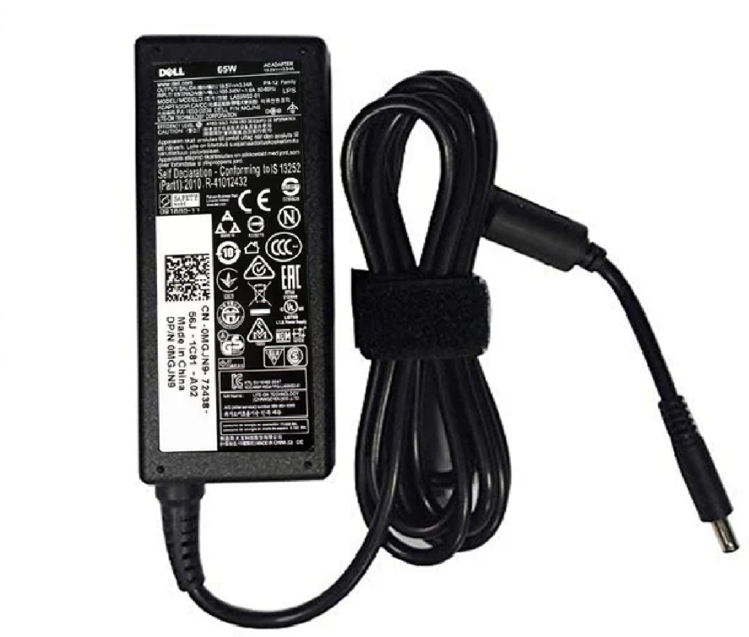 Image of DELL 19.5V-3.34A 65W 4.5*3.0-Pin Laptop Adapter Charger for Inspiron 15 7000 7590 65 W Adapter