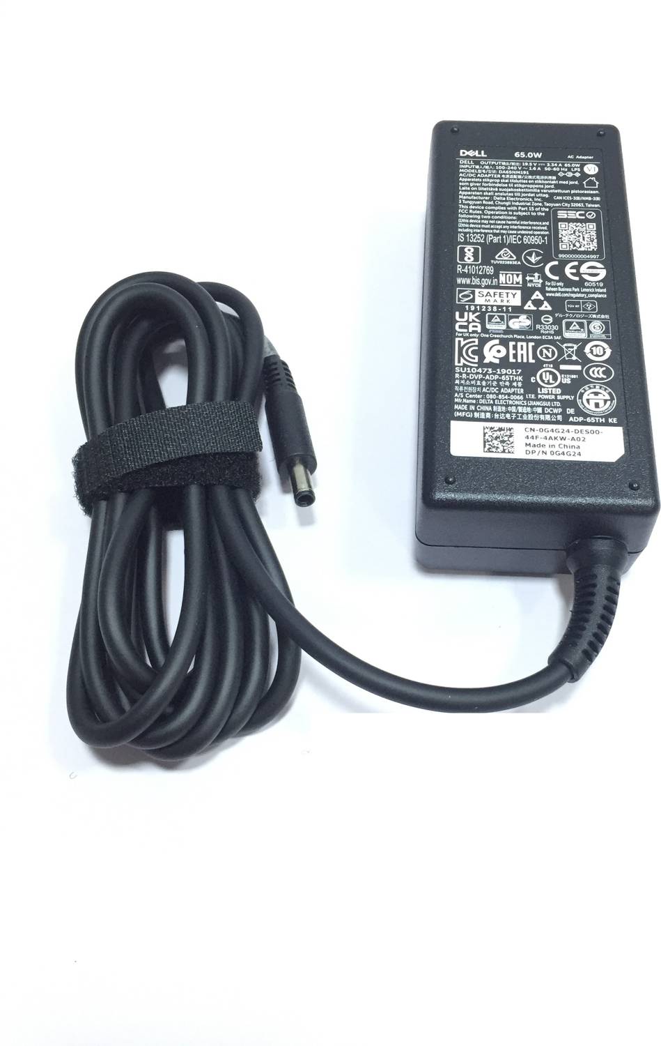 Lot of 100 OEM Dell 65W AC Power Adapter 19.5V 3.34A 4.5*3.0mm Small Tip & Cords