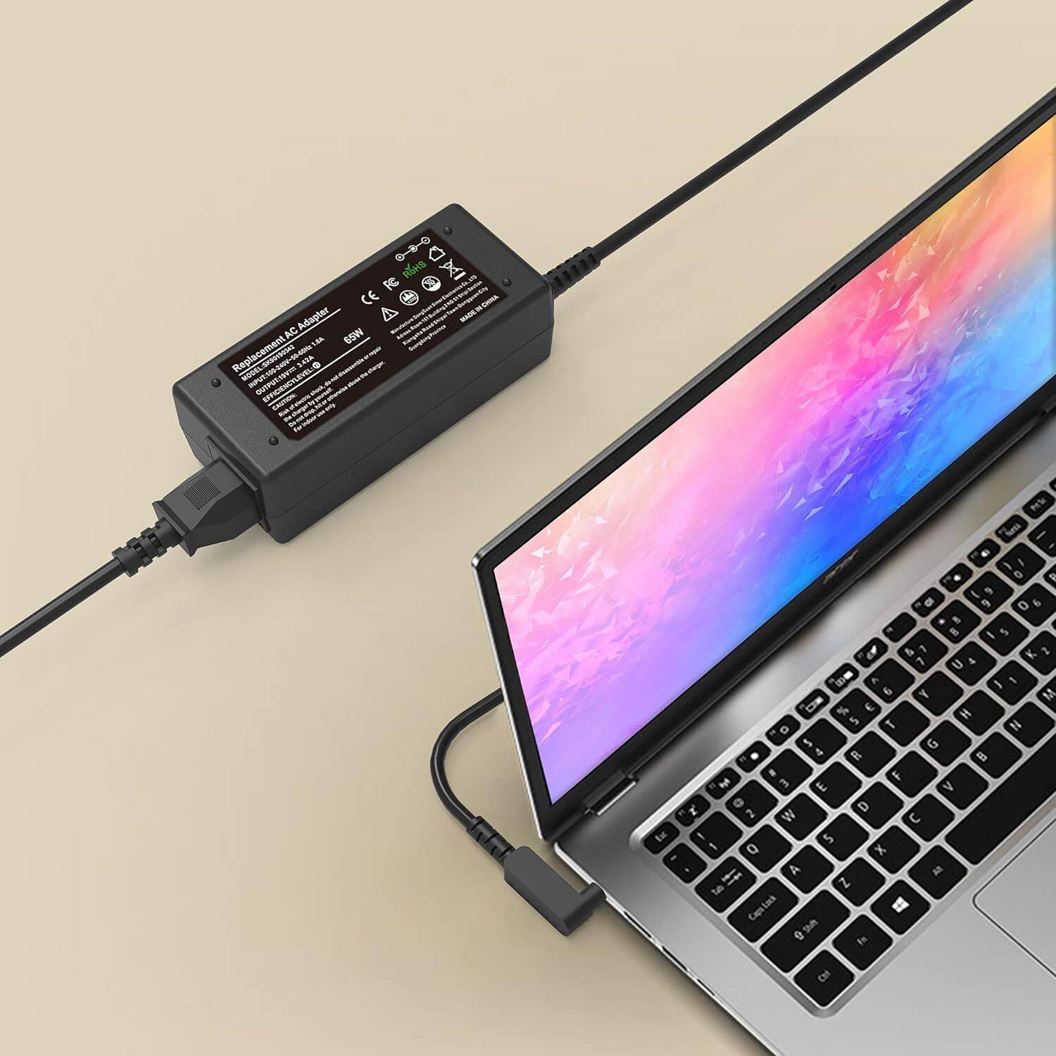 Regatech Aspire A515-56 Laptop Charger 65W 19V 3.42A - Image 4