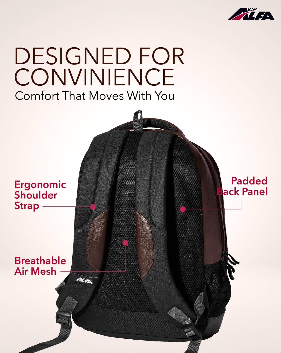 Image of ALFA by VIP 15 inch Laptop Backpack