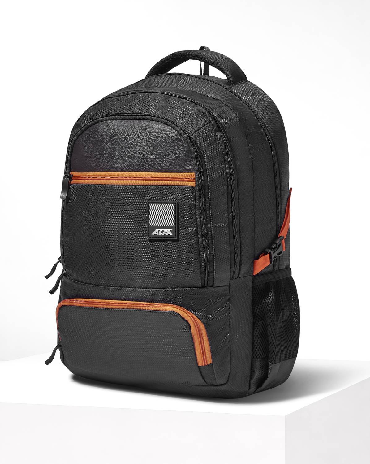 ALFA 15 inch Laptop Backpack Black - Image 1