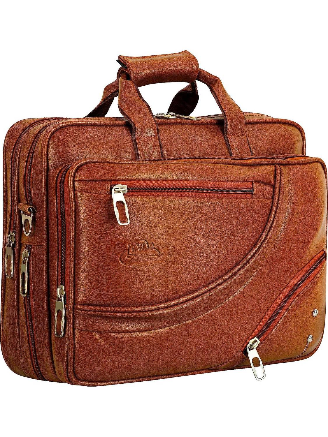 Leather World 16 inch Expandable Laptop Messenger Bag