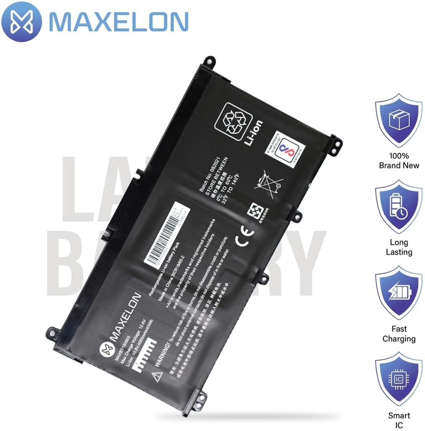 Image of Maxelon Battery For HT03XL HP Laptop Battery Compatible with Hp Pavilion 14 6 Cell Laptop Battery