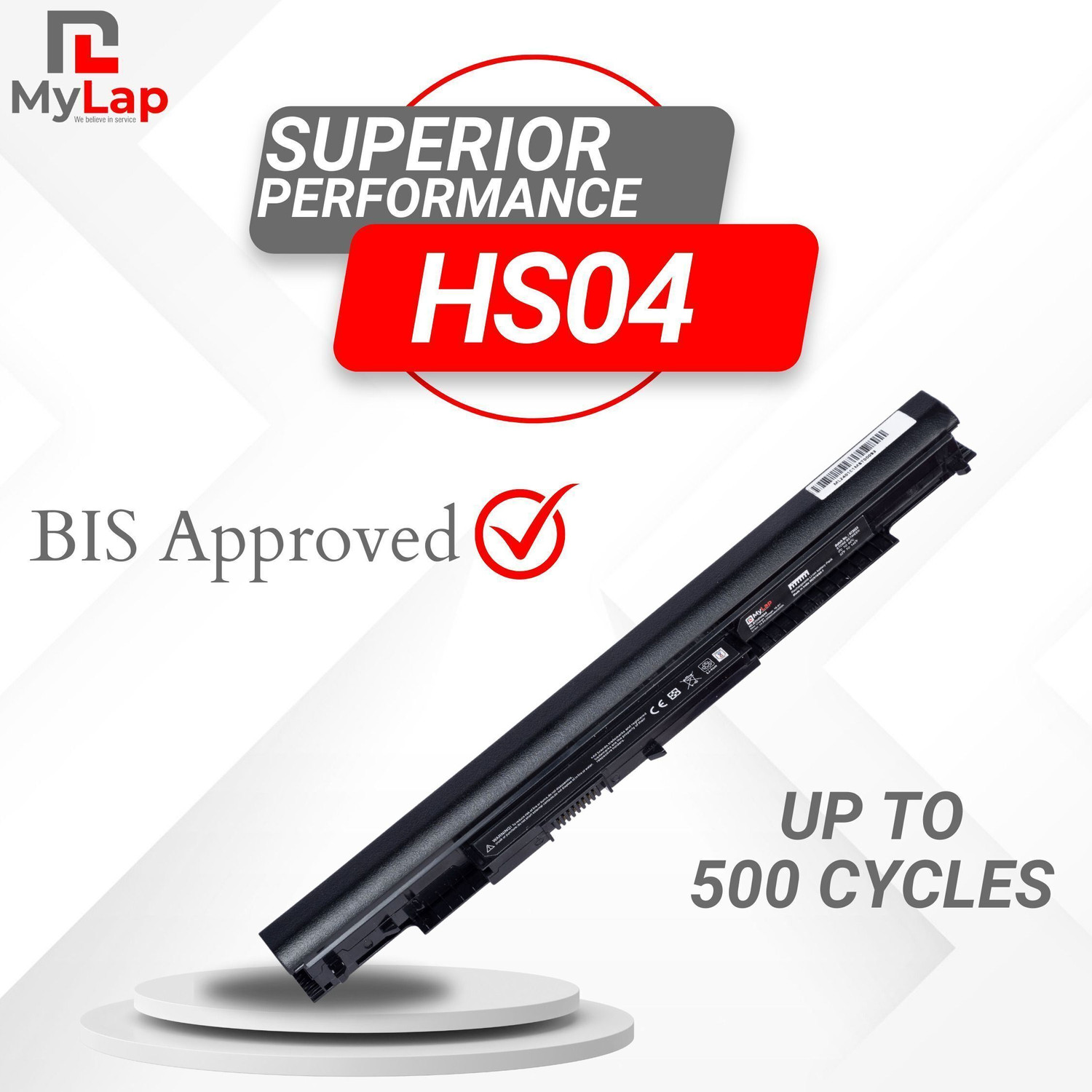 Image of mylap HS04 HP Laptop 4 Cell Laptop Battery