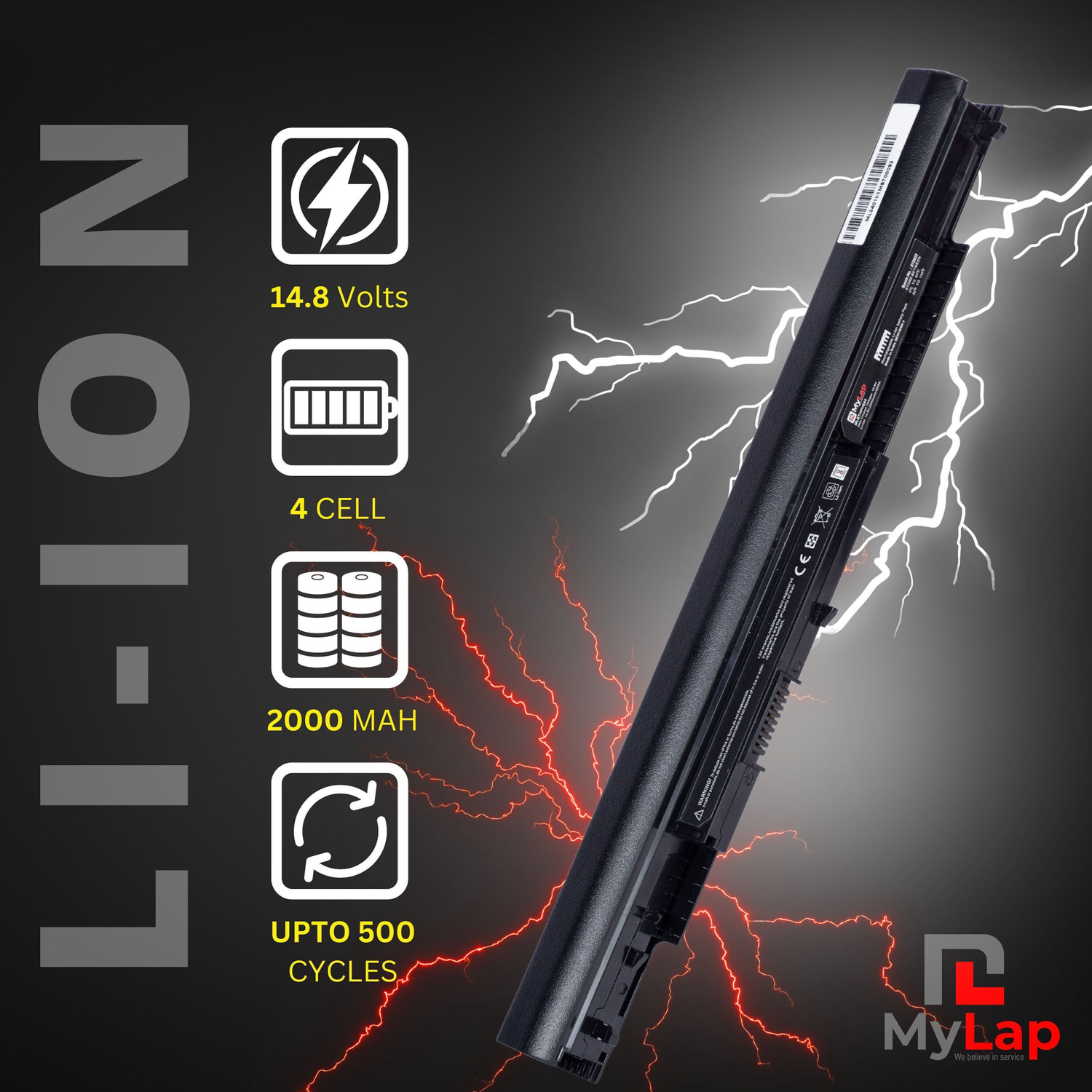 Image of mylap HS04 HP Laptop 4 Cell Laptop Battery