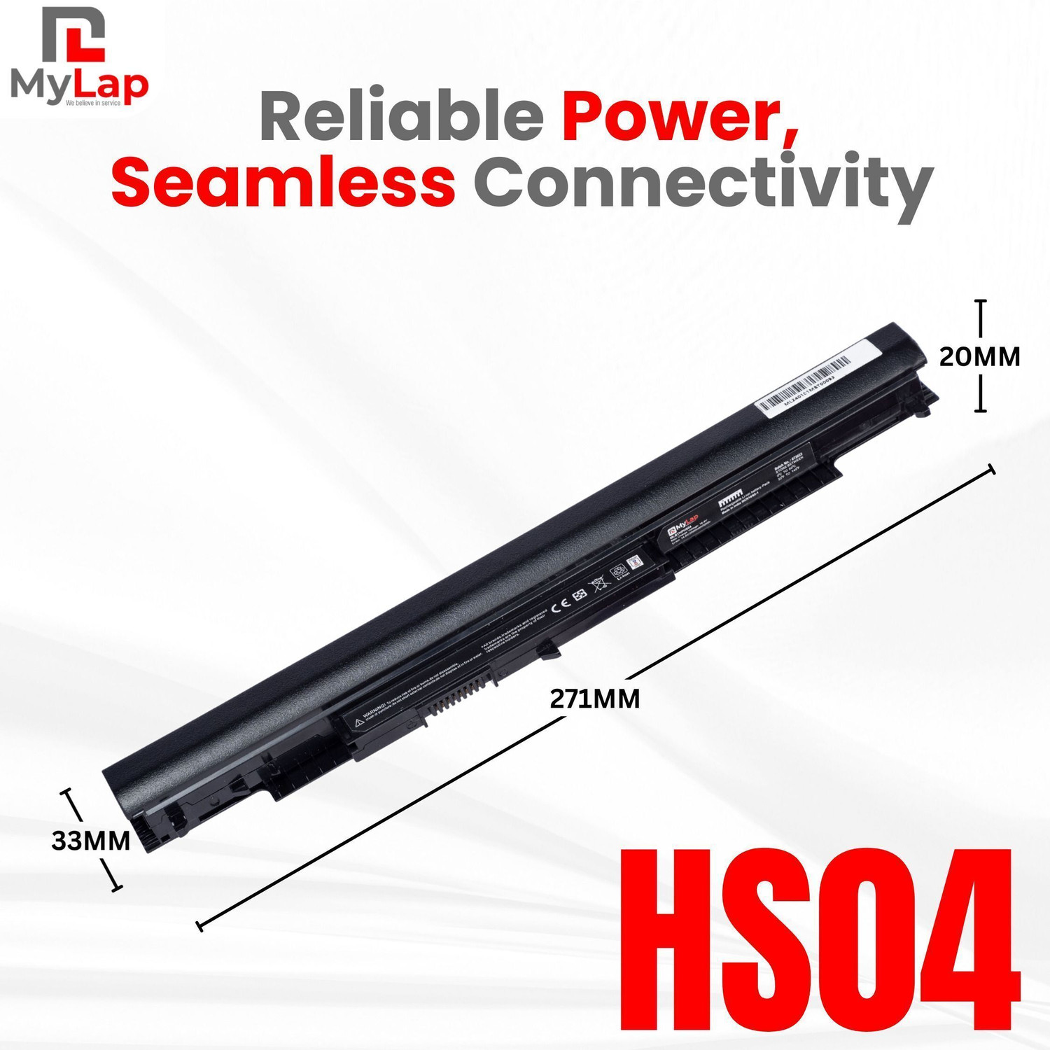 Image of mylap HS04 HP Laptop 4 Cell Laptop Battery