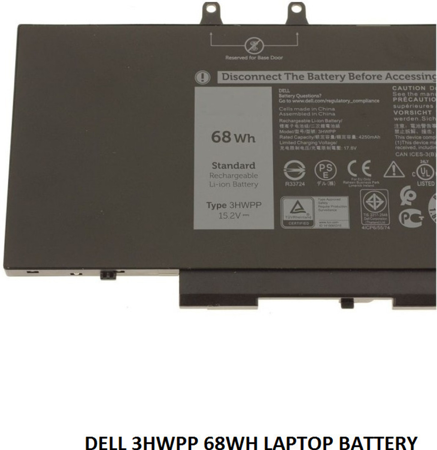 Image of SOLUTIONS-365 3HWPP 68WH LAPTOP BATTERY FOR DELL LATITUDE 14 5410 4 Cell Laptop Battery