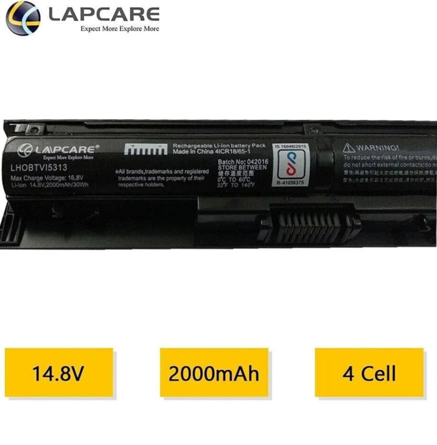 Image of LAPCARE VI04,Battery for ProBook 440 G2 450 G2, Envy 14 15 17 Series 4 Cell Laptop Battery