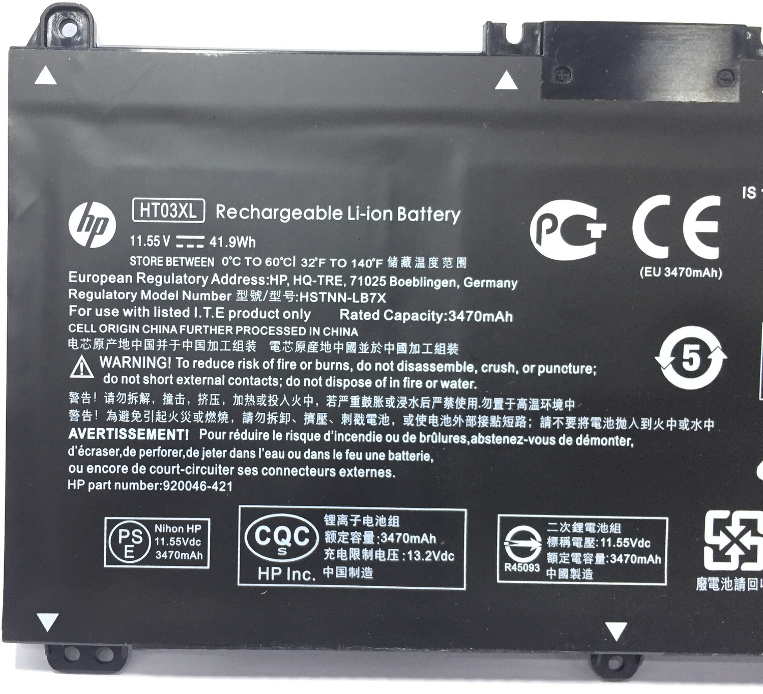 Image of HP TF03XL HT03XL battery for Pavilion Laptop 3 Cell Laptop Battery