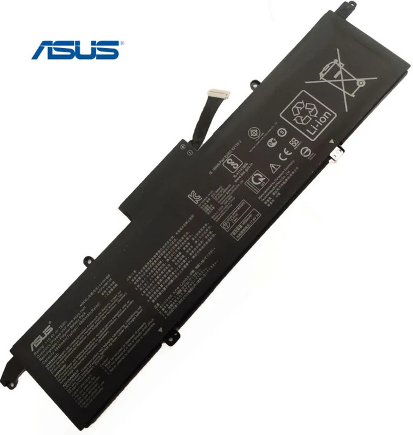 Image of ASUS C41N1908 Laptop Battery for ROG Zephyrus G14 GA401, GA401II, GA401IU, GA401IV, GA401QM, GA401QE Series [15.4V, 76Wh, 4-Cell] 4 Cell Laptop Battery