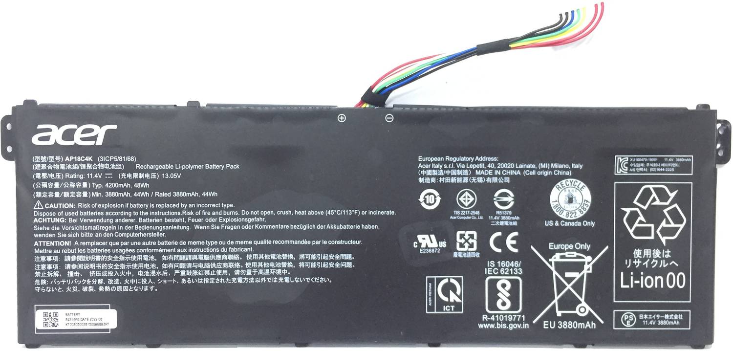 YXKC AP18C8K Batería de repuesto para Acer Aspire 5 A514-54 A514-54G