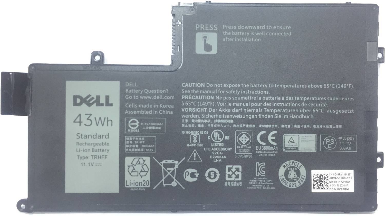 DELL 0PD19 TRHFF Inspiron 15 15-5547 15-5447 14-5447 5447 5547