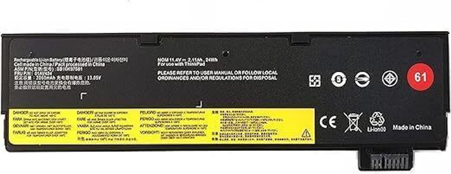 Image of R & I SB10K97580 01AV422 01AV423 Laptop Battery Compatible with Lenovo ThinkPad A475 A485 T470 T570 T480 T580 3 Cell Laptop Battery
