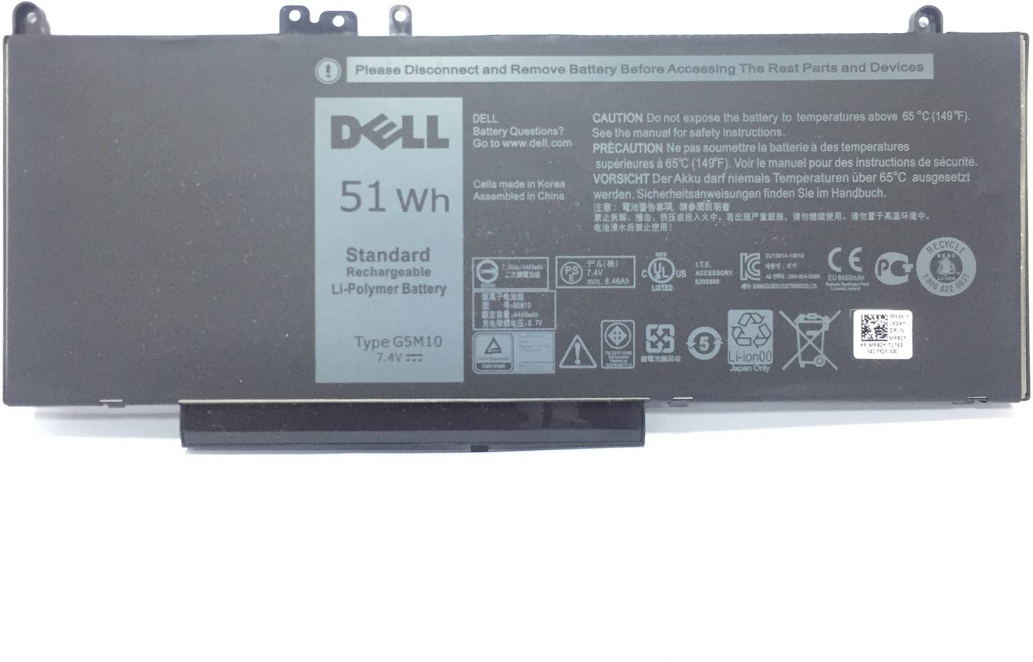 G5M10 WYJC2 8V5GX Laptop Battery for Dell Latitude E5450 E5550 15.6 7 G5M10 WYJC2 8V5GX Laptop Battery for Dell Latitude E5450 E5550 15.6 7