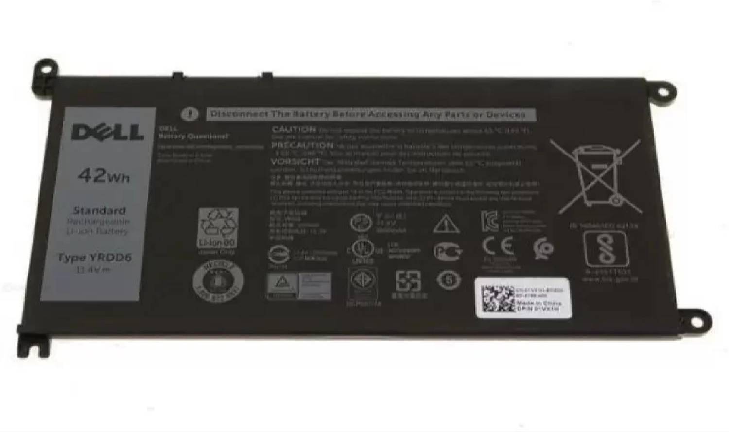 DELL 1VX1H, YRDD6 3-cell 42 Wh Lithium Ion Replacement Battery for