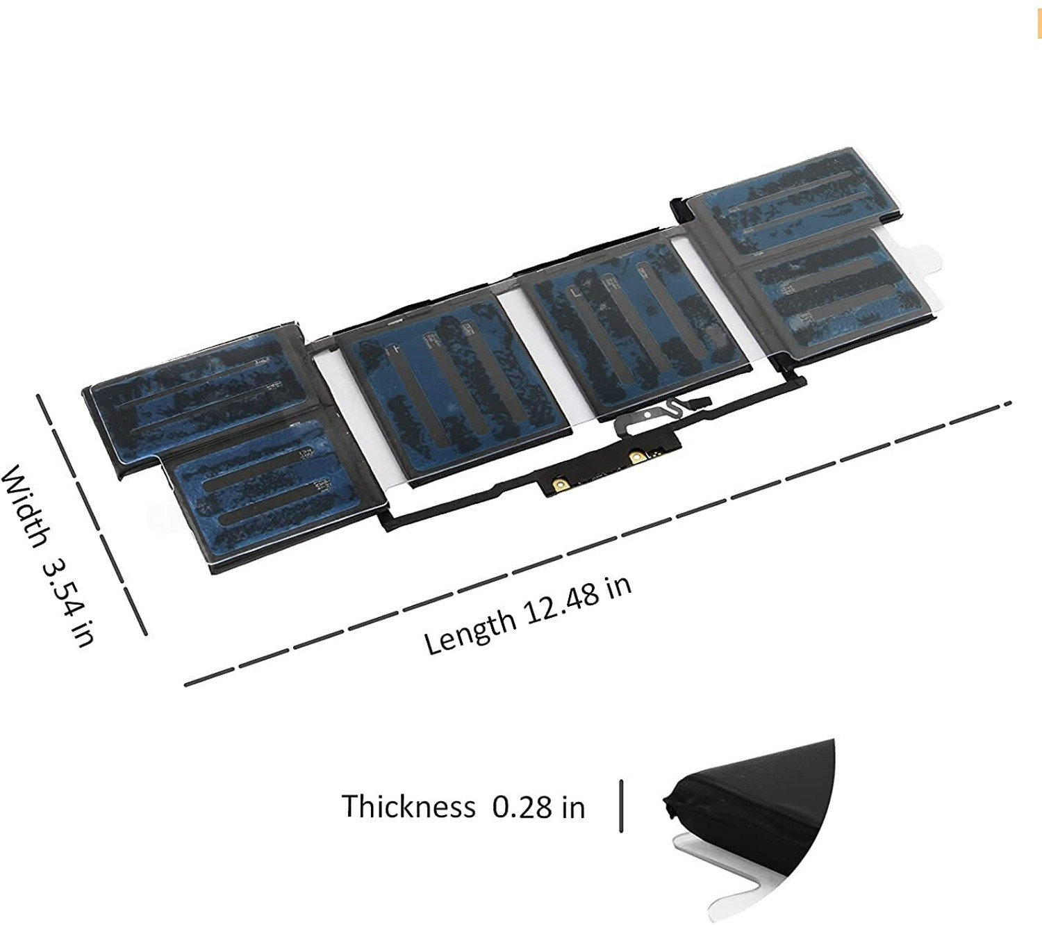 Image of SOLUTIONS-365 A1820 Laptop Battery Compatible with Apple MacBook Pro 15 inch Retina (Touch Bar, Late 2016, Mid 2017) A1707 | 11.4V 76Wh 6667mAh 6-Cell Lithium-Polymer Notebook Battery 6 Cell Laptop Battery