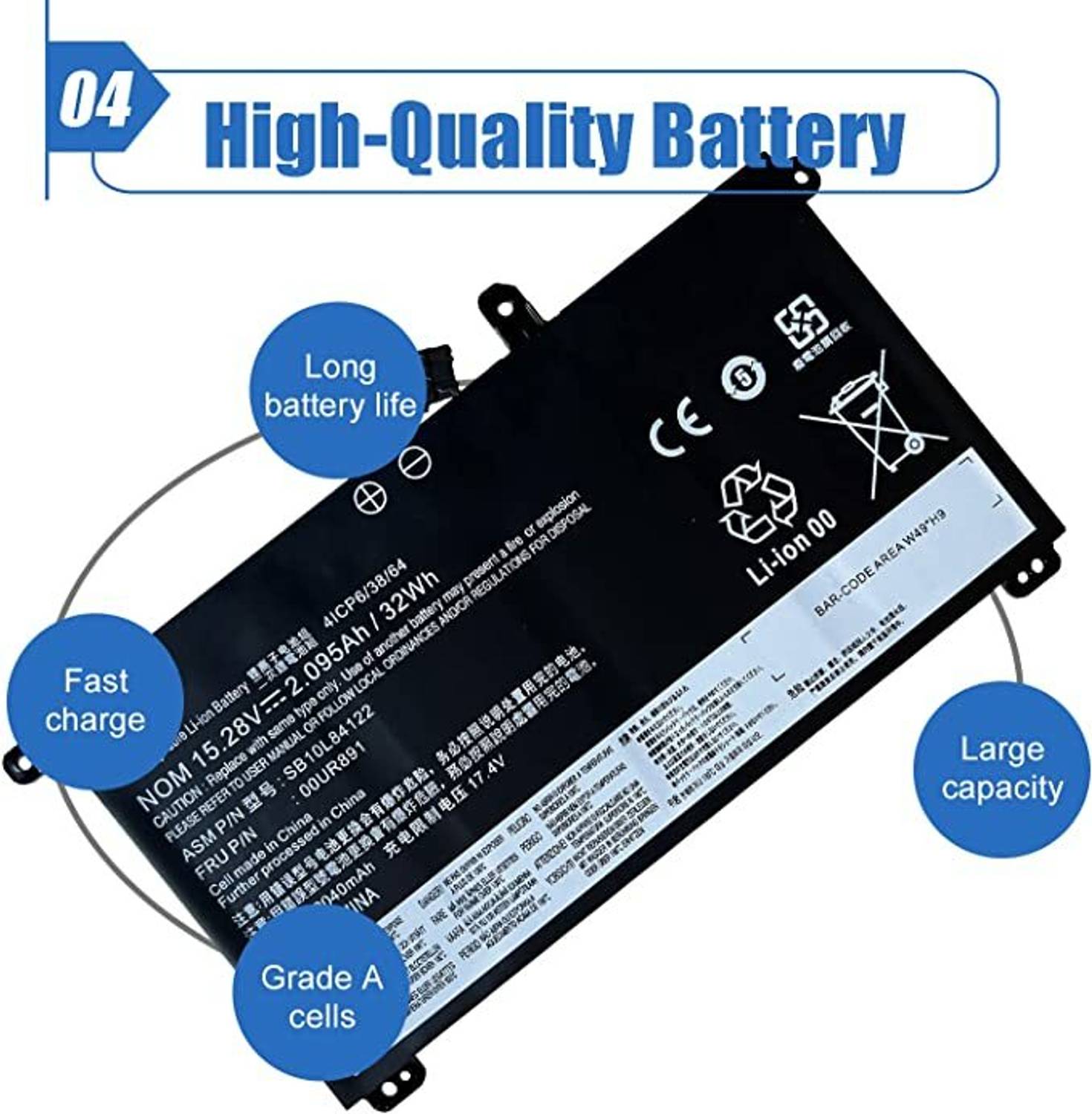 HYBRID STORE 00UR891 01AV493 SB10L84121 ThinkPad T570 T580 P51S