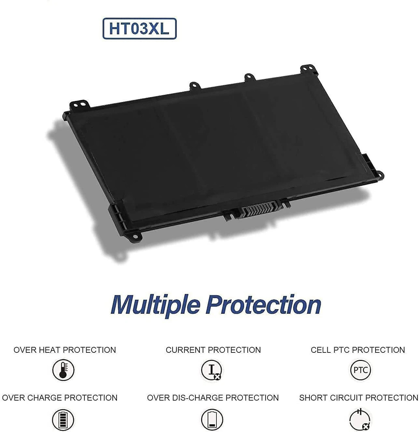 Image of Maxelon Battery For HT03XL HP Laptop Battery Compatible with Hp Pavilion 14 6 Cell Laptop Battery