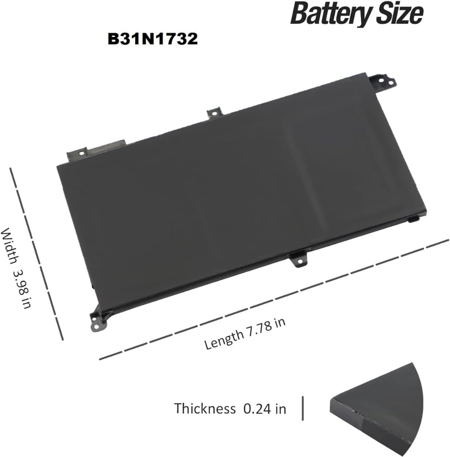 Image of S-voice sparrow voice B31N1732 Laptop Battery Compatible for ASUS B31N1732 B31N1732-1 A571G K571GT X571G X571GT-BQ274T F571GT-APC9311T FX571GT-BQ012T Vivobook S14 S430f S430F N-EB168 NT Laptop Battery 3 Cell Laptop Battery