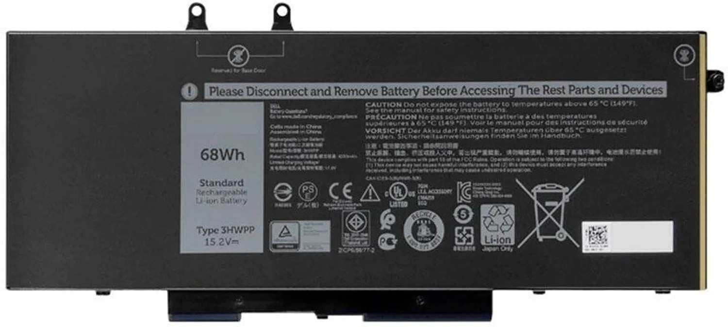 Image of SOLUTIONS-365 3HWPP 68WH LAPTOP BATTERY FOR DELL LATITUDE 14 5410 4 Cell Laptop Battery
