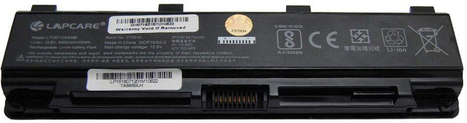 Image of LAPCARE C850 6 Cell Laptop Battery