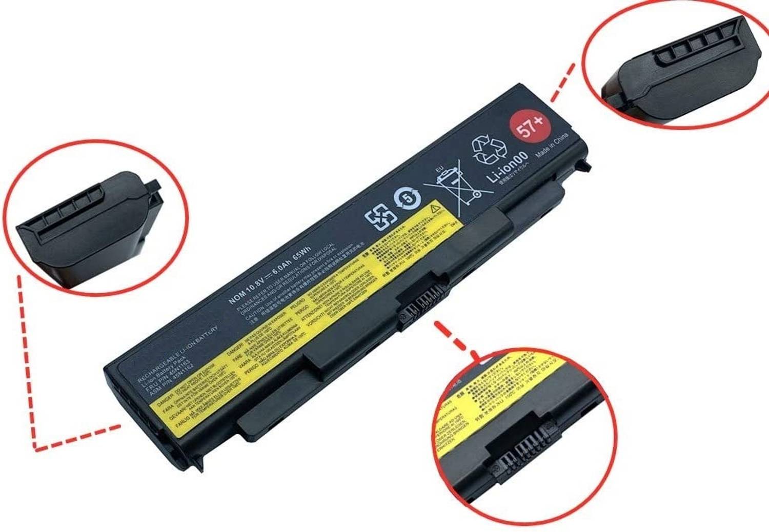Batteria Per Laptop ThinkPad T440P T540P W540 W541 L440 - 11.1V 5200mAh 45N1152 - Sostituzione 45N1153 0C52864