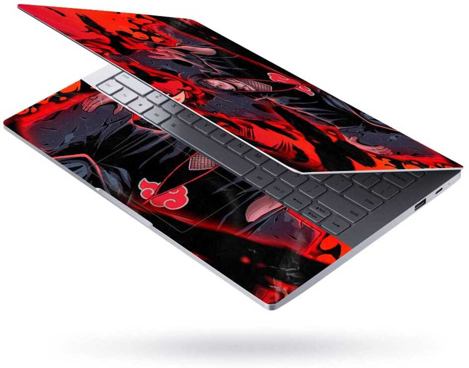 Image of Anweshas Full Body Laptop Skin Sticker Fits Size Upto 15.6 inches - Itachi Kingdom Self Adhesive Vinyl Reusable Laptop Skin Compatible for 15.6 inch