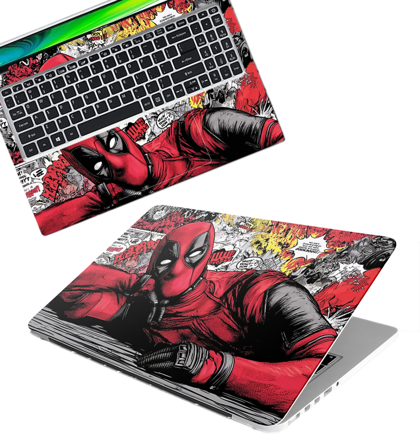 Image of Inkykart DSGN 209 Full Body Laptop Skin Bubble-Free| Laminated| Removable| HD Quality vinyl Laptop Skin Compatible for 15.6 inch